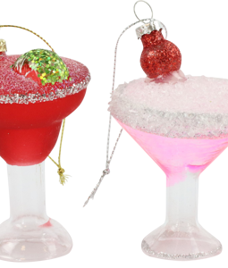 8618 GLASS JEWELLERY COCKTAIL S/4